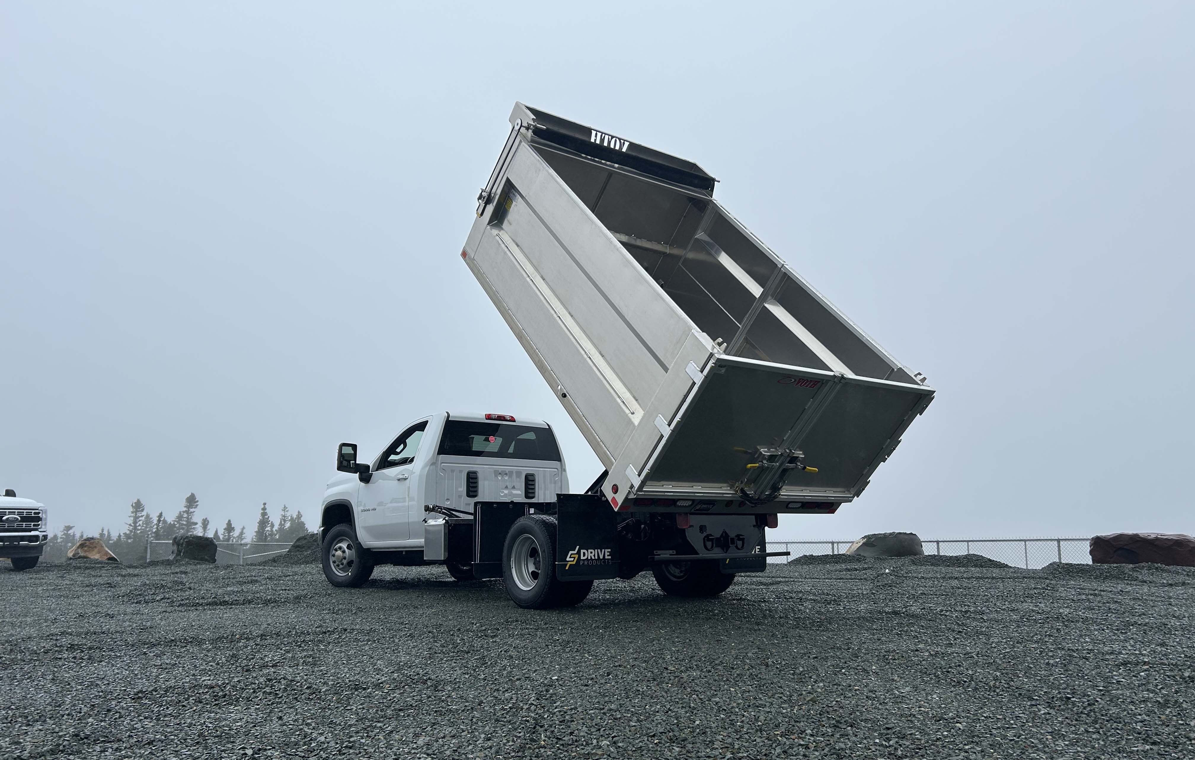Voth US Aluminum Landscape Dump Body - Raised Dump Body with Scissor Lift