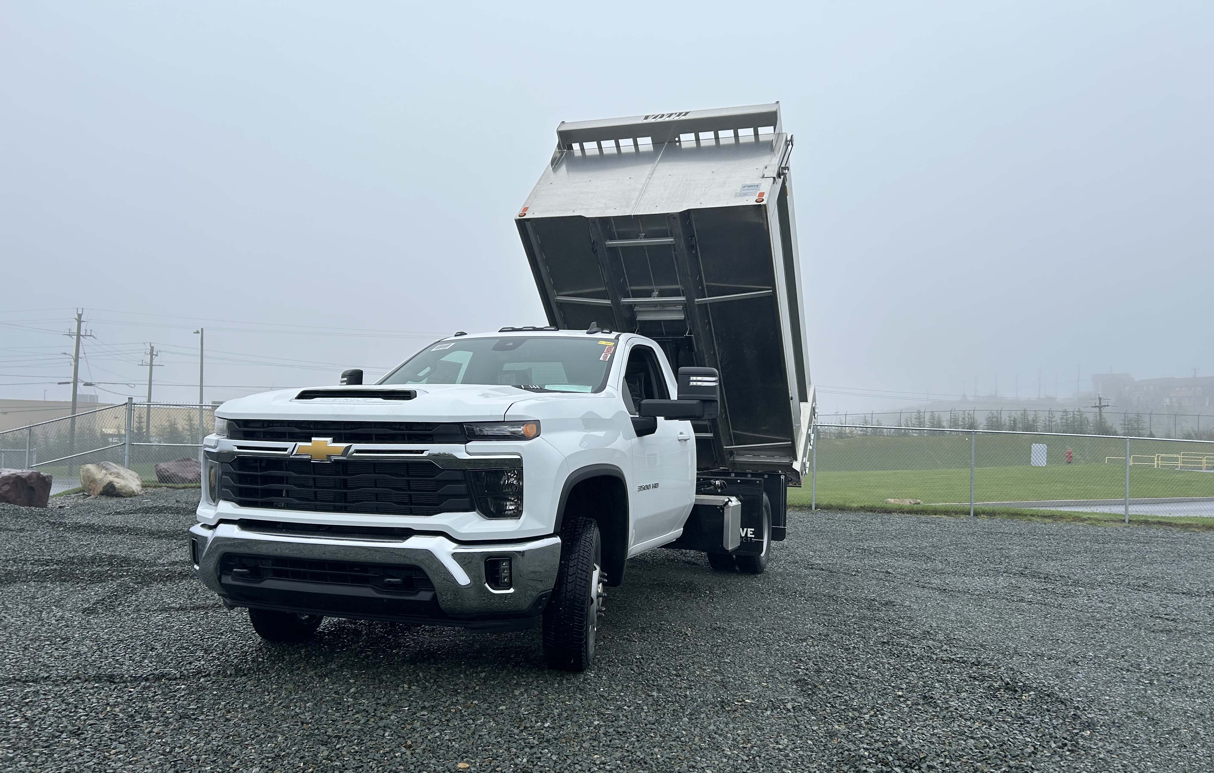 Voth Aluminum US Landscape Dump Body - Body Raised for Dumping